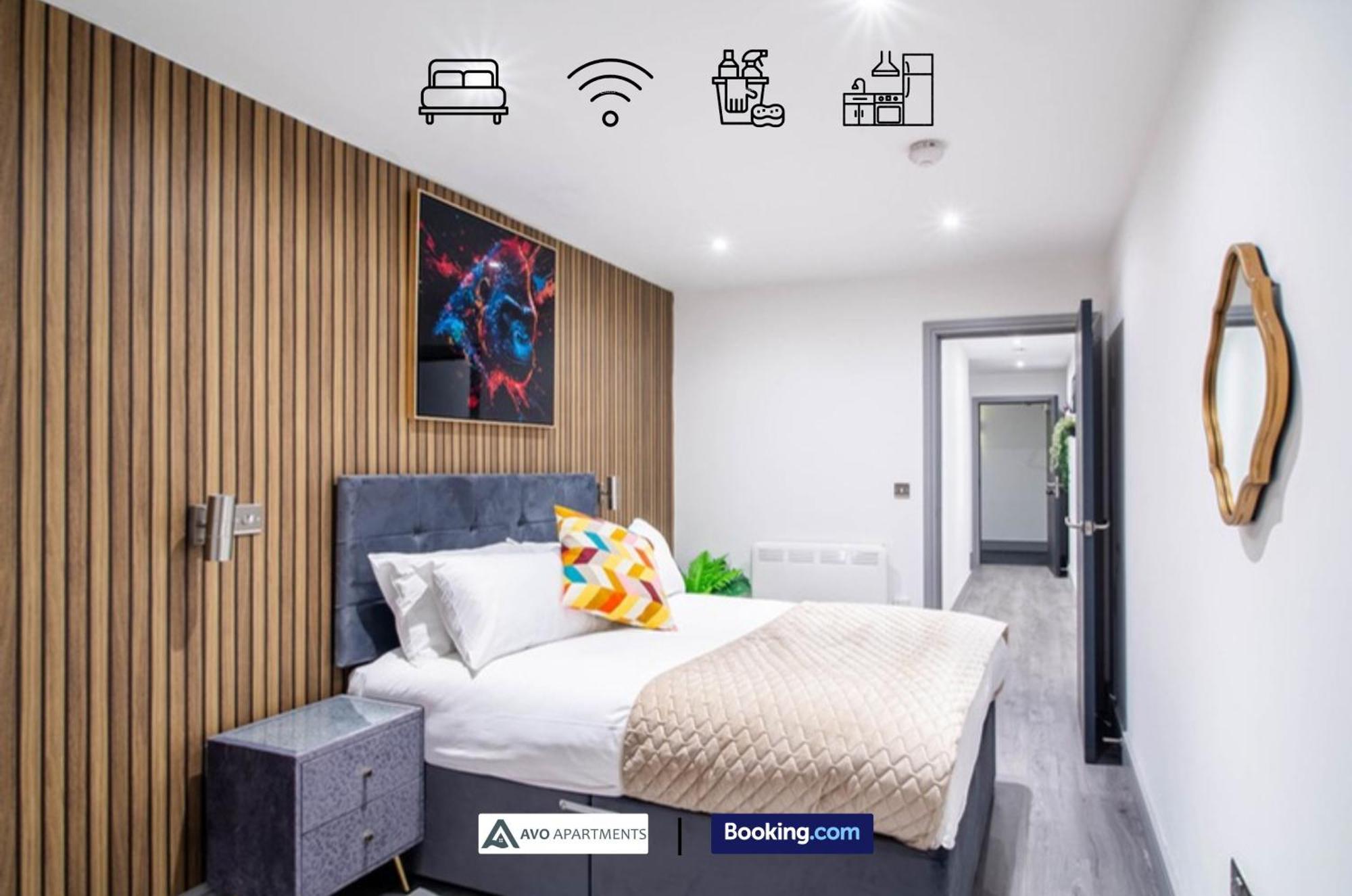 Alexander House Apartments By Avo Apartments Short Lets & Serviced Accommodation Bradford With Free Wifi & Parking ภายนอก รูปภาพ